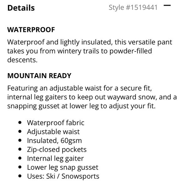 Columbia Women's Modern Mountain 2.0 Pant, size M - Picture 9 of 10